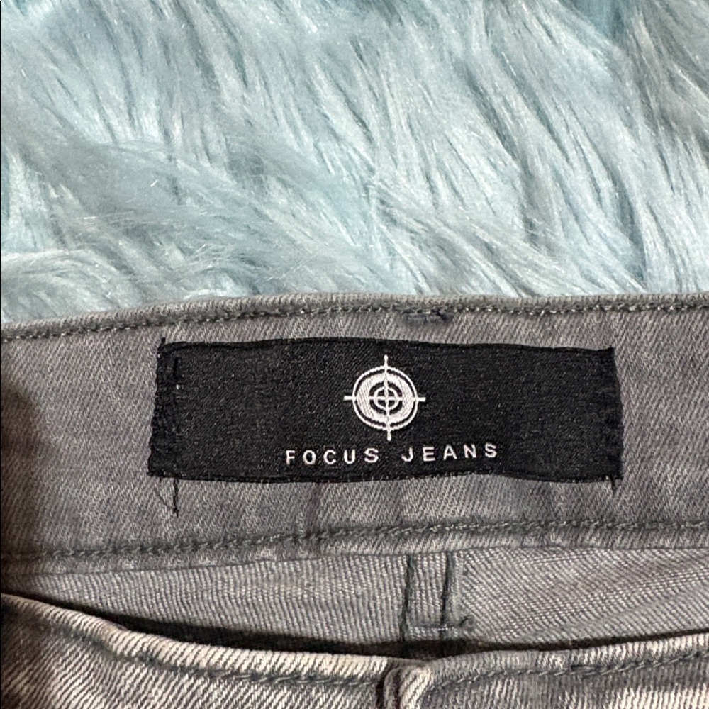 Focus Jeans Grey Distressed Jeans sz 34X34 - Picture 6 of 8